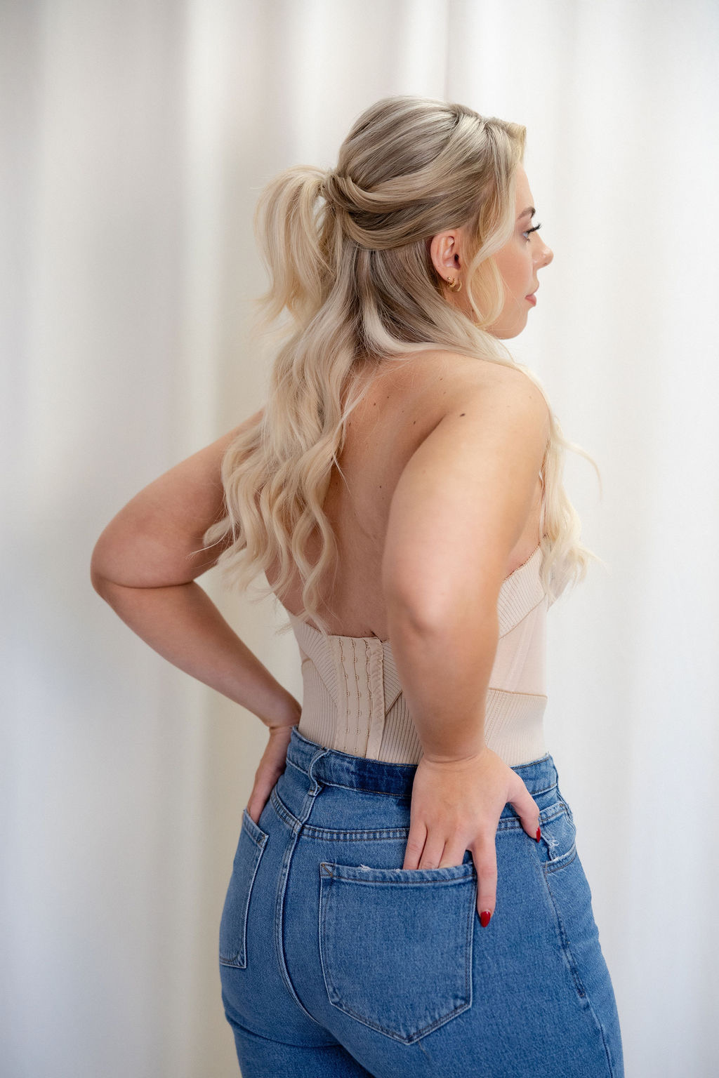 Shape Society Corset Bra in Nude