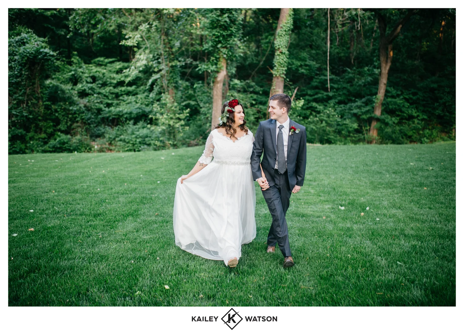Bridal Couture by Sonni custom lace wedding dress calleigh bride and groom