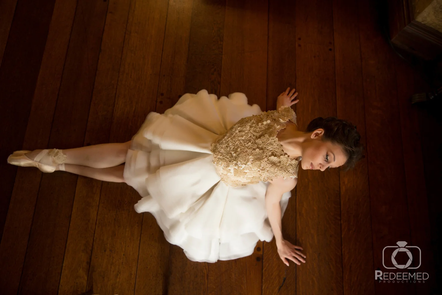 Bridal Couture by Sonni custom lace short wedding dress Julie ballet shoes