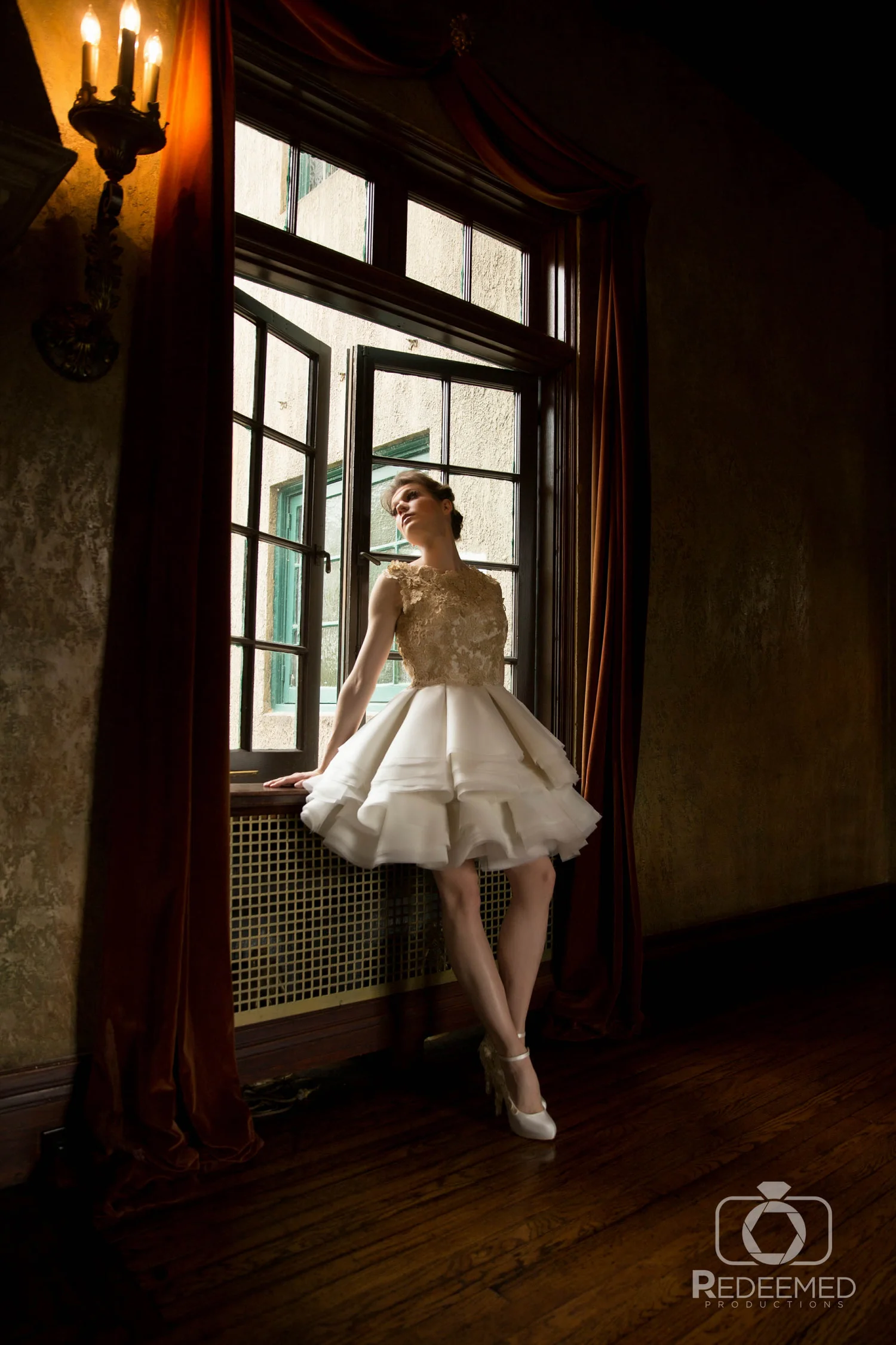 Bridal Couture by Sonni custom lace short wedding dress Julie