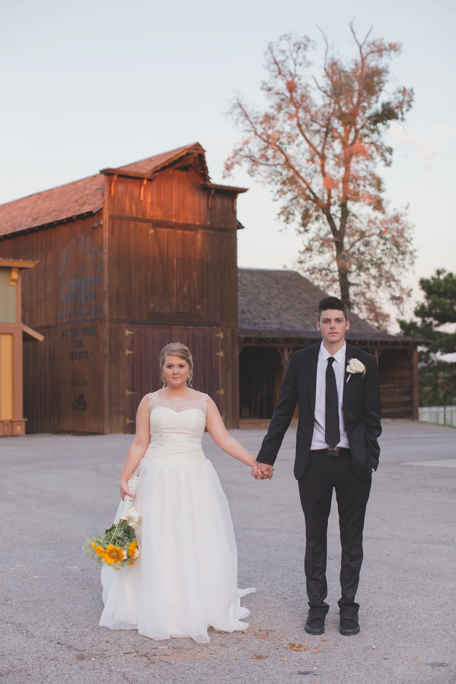 Bridal Couture by Sonni custom lace wedding dress Maddie couple